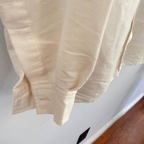 Vintage Villager Sport Liz Claiborne White Button Down Dress Top Size Medium - Picture 2 of 3